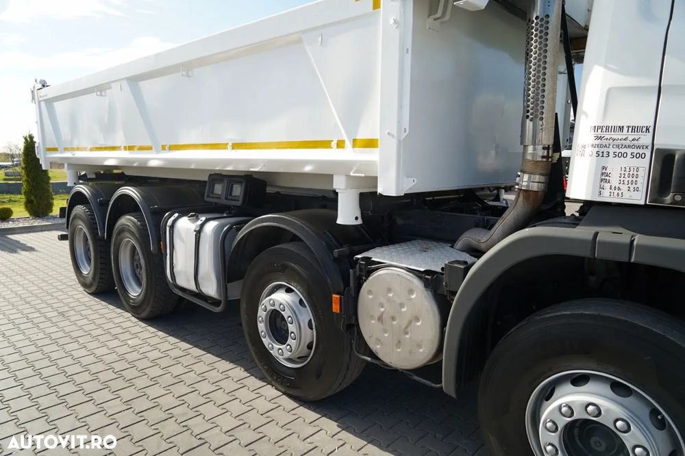 Scania P 380 / 8x4 / BASCULATOR / HIDRODOXY SIDE / BORDMATIC / IMPORTAT / SARCINĂ UTILĂ: 18.500 kg - 21