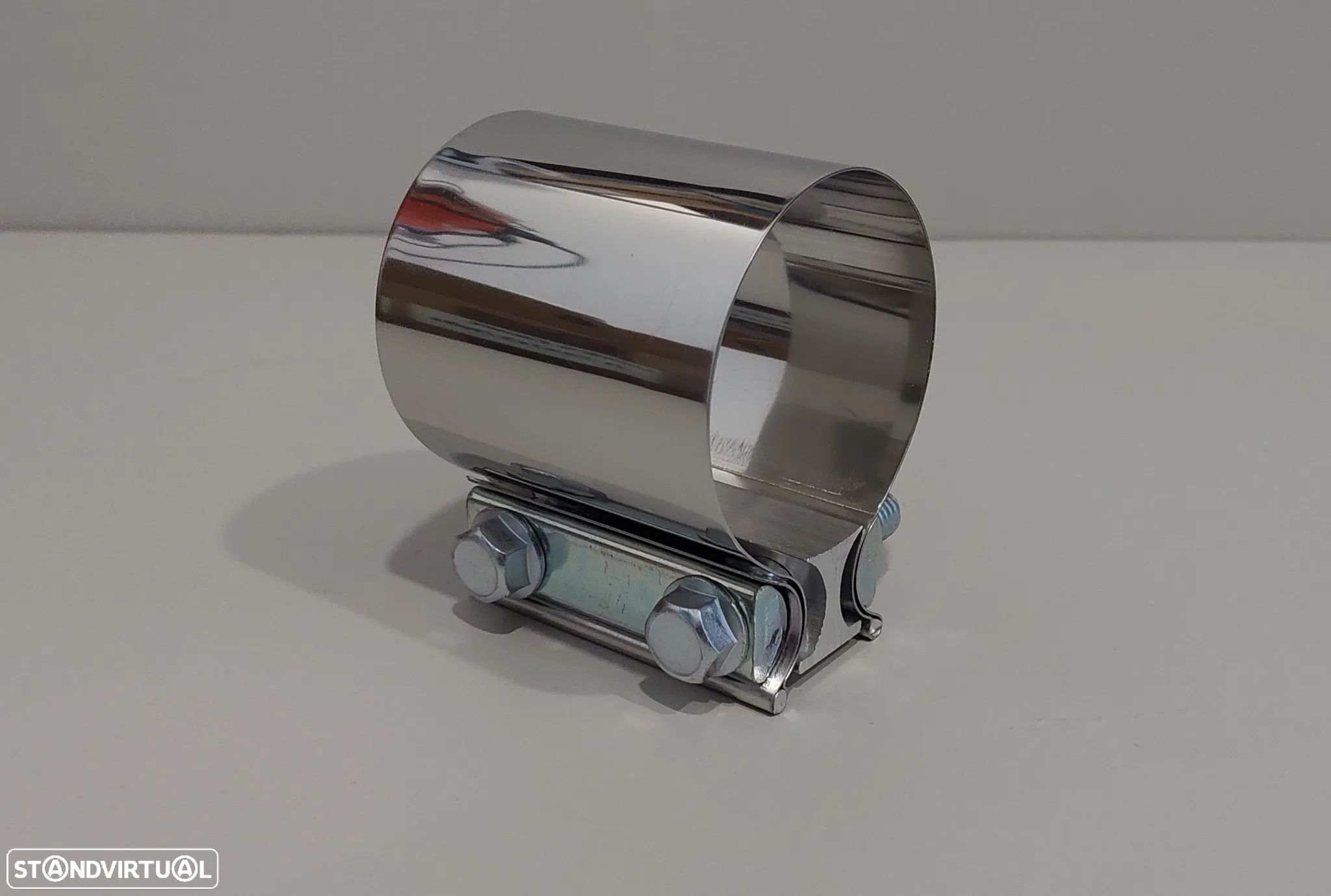 76mm - Braçadeira Inox União Tubo Escapes Universal - 1
