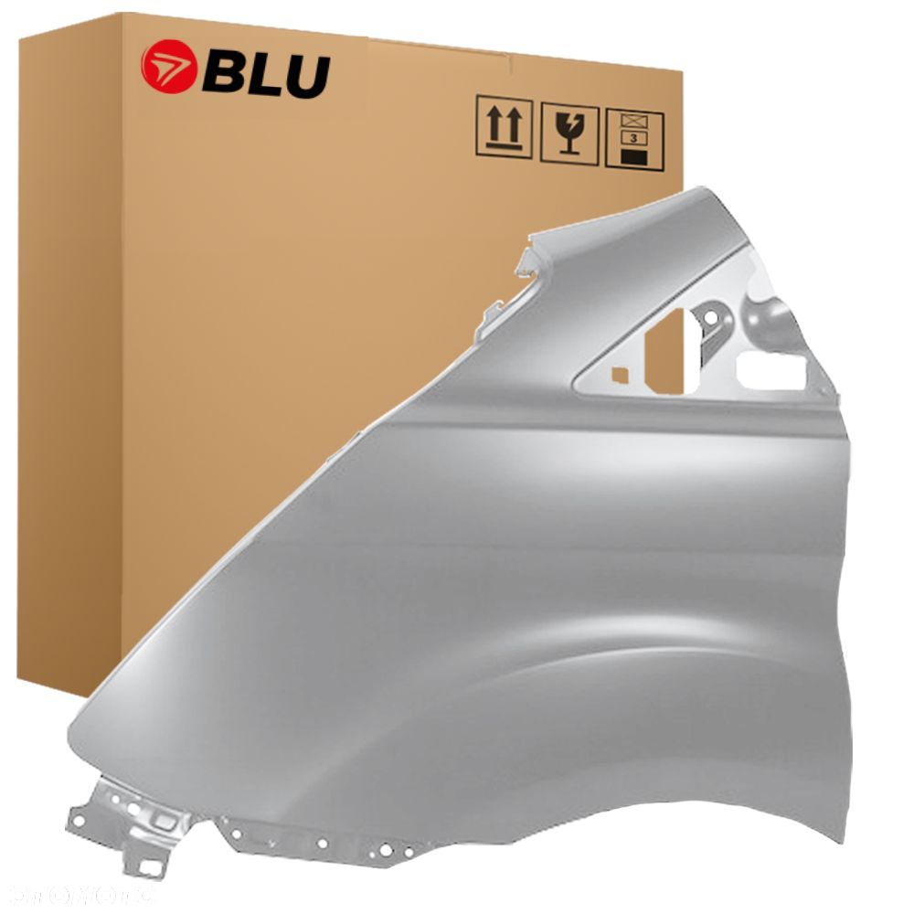 BLU Błotnik FORD TRANSIT TOURNEO CUSTOM I O3 03 lewy srebrny 2013-2017 przód MoondustSilver - 1