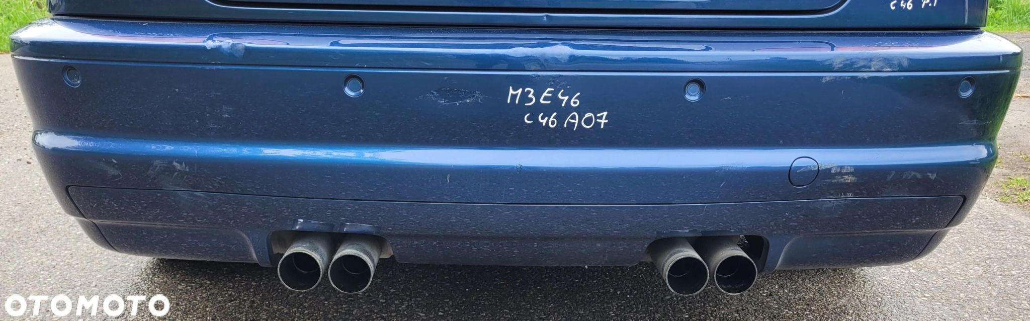 ZDERZAK TYŁ TYLNY BMW M3 E46 CABRIO COUPE A07 MYSTICBLAU - 1