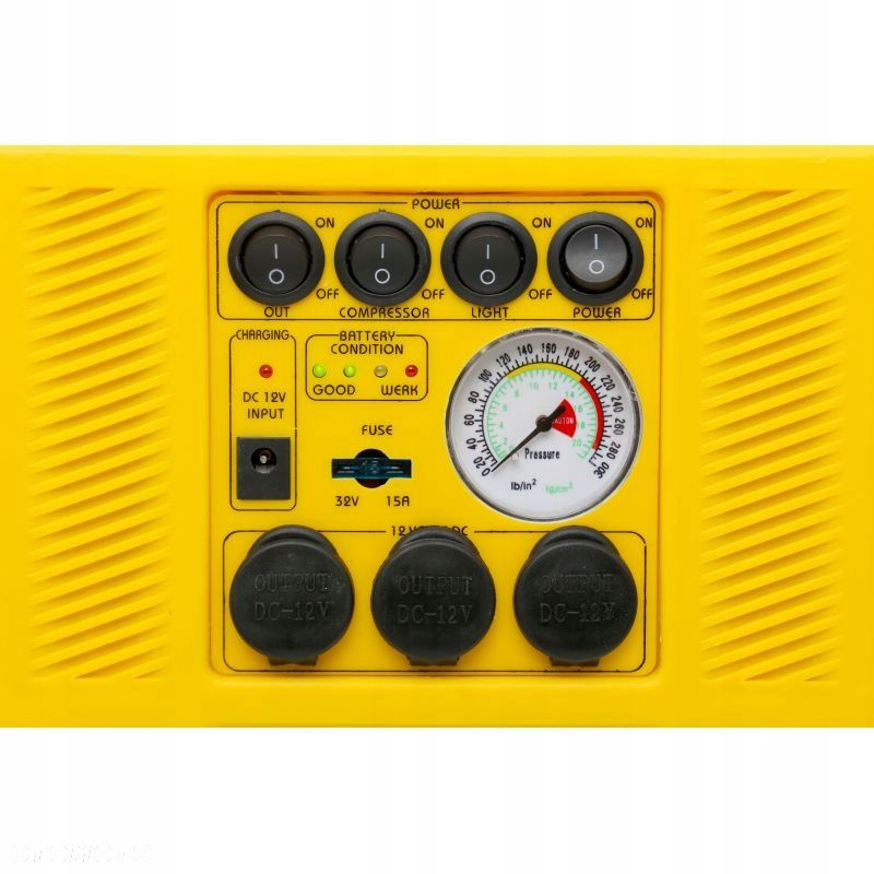 JUMP STARTER 4W1 URZĄDZENIE WIELOFUNKCYJNE ROZRUCH KOMPRESOR LATARKA KD1922 - 7