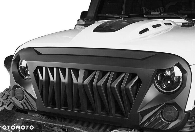Atrapa Grill Kratka Tuning Black Plastik Jeep Wrangler JK III 3 2006-2018 - 3