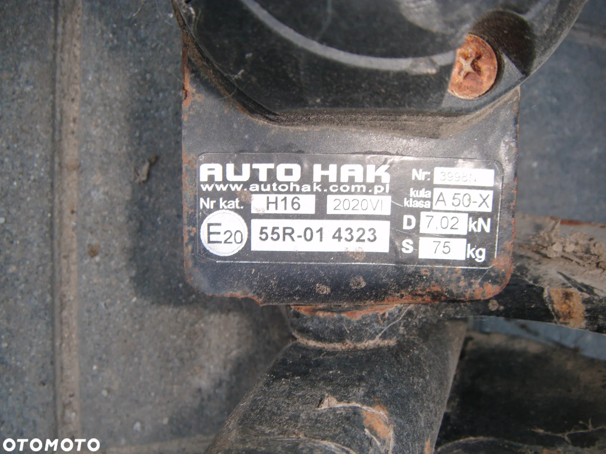skoda praktik - roomster 08r hak holowniczy z tabliczką - 2