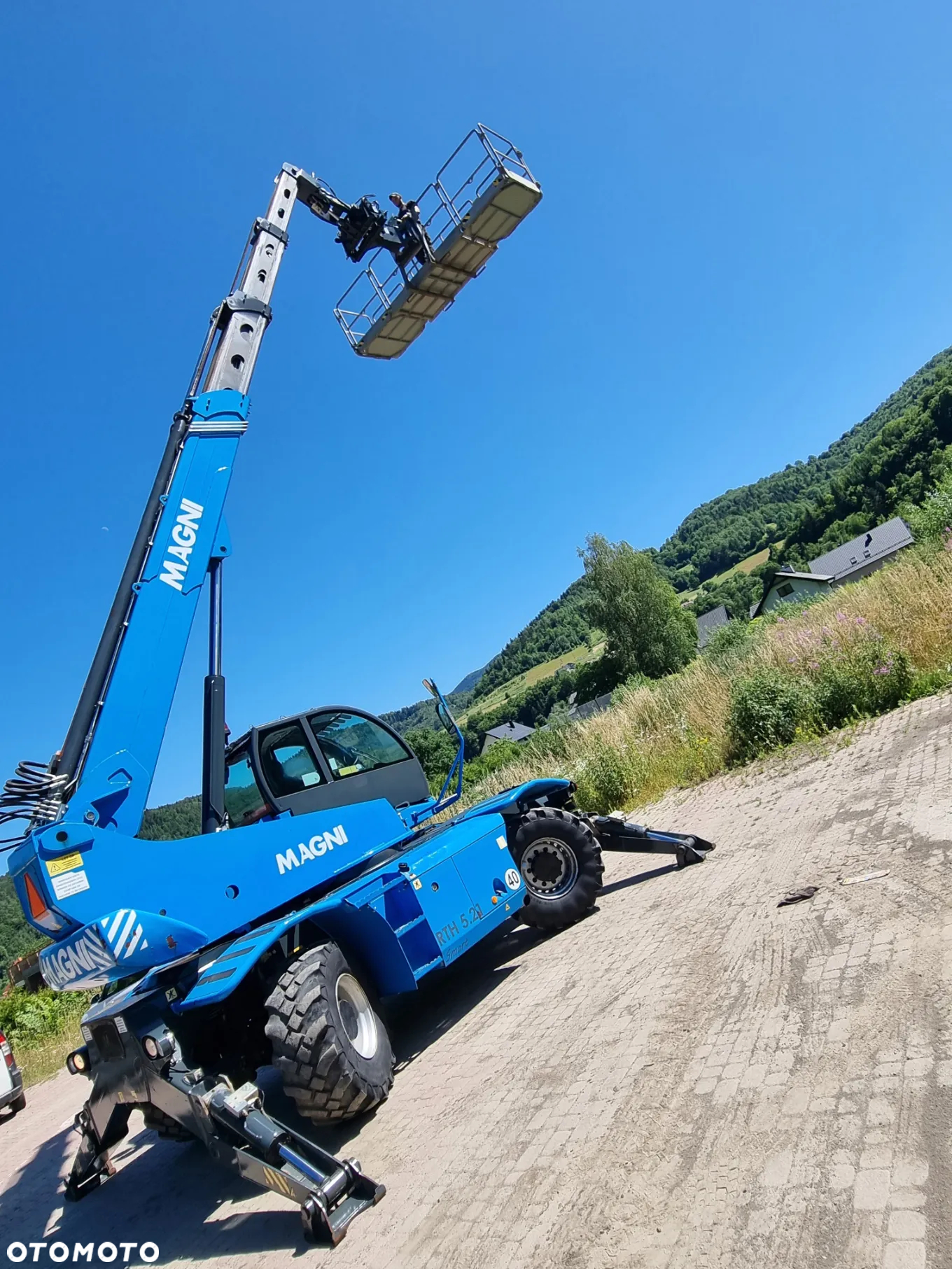 Magni RTH 5.21 Ładowarka teleskopowa 21 metrów  Kosz (Pilot 2 funkcje) Wciągarka Łyżka Widły Jak Nowa 2018r 2287mtg DEUTZ silnik z Norwegii KLIMA - 8