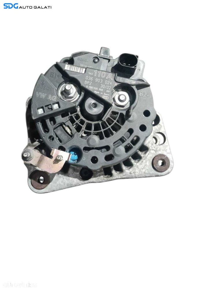 Alternator 110A 14V BOSCH Volkswagen Golf 4 1.6 FSI BAD 1998 - 2006 Cod 036903024A 0124325050 [M9278] - 4