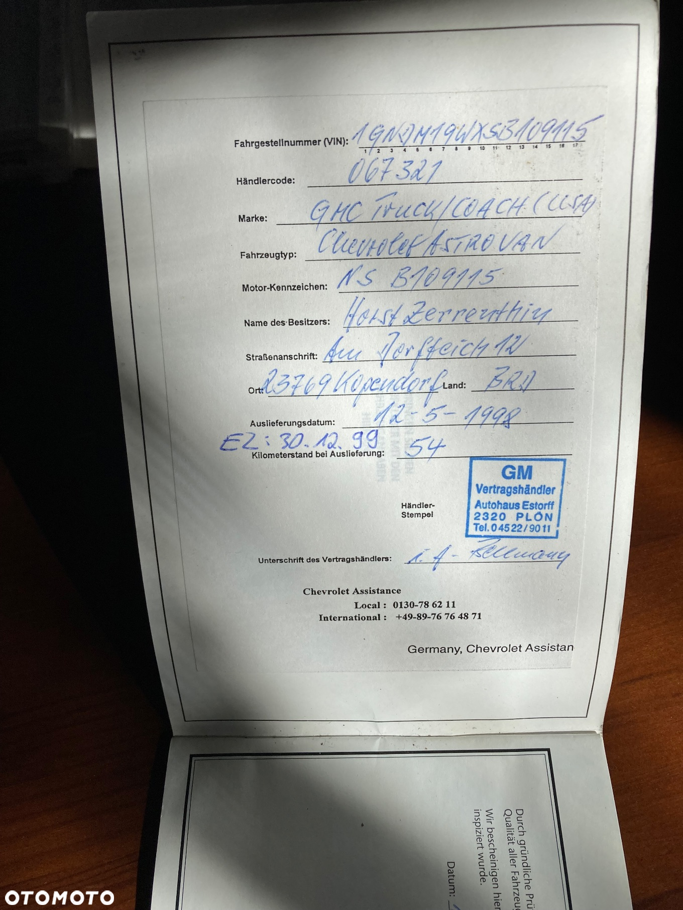 Chevrolet Astro 4.3i V6 - 7