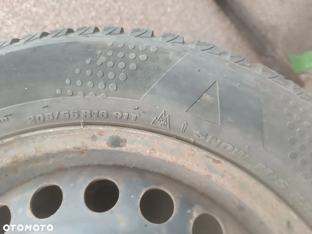 Komplet 4 sztuki - Ford C-max Focus MK2 koła felgi stalowe 16" 5x108 opony zimowe 205/55/16 205/55r16 - 6