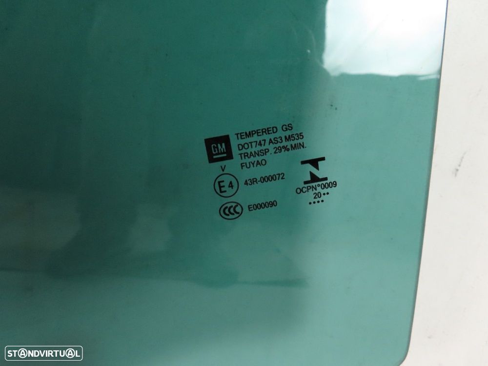 Vidro da porta Escurecido Esquerdo/Trás Seminovo/ Original OPEL CROSSLAND X (P17... - 2