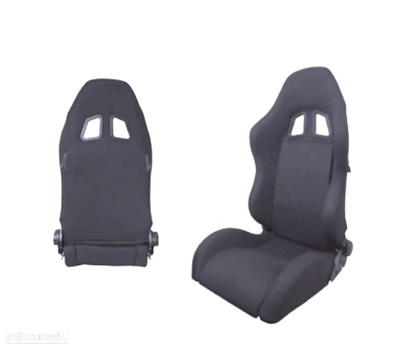 ASSENTO SEMI BAQUET MONTECARLO TECIDO PRETO - 2