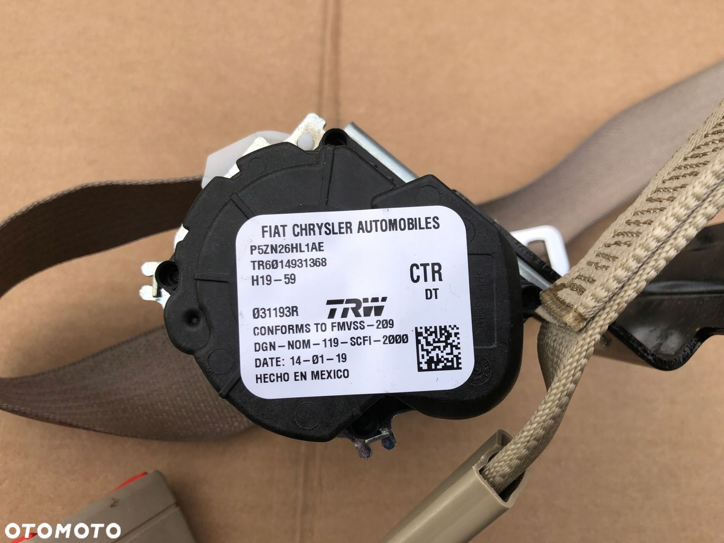 DODGE RAM 1500 V 19 2019-2024 PAS BEZPIECZEŃSTWA ŚRODKOWY TYŁ CTR - 2