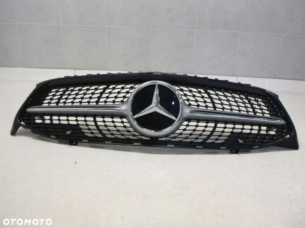 MERCEDES CLA 118 C118 W118 X118 LIFT GRILL ATRAPA CHŁODNICY 2XPDC CZARNY CHROM ORYGINAŁ - 14
