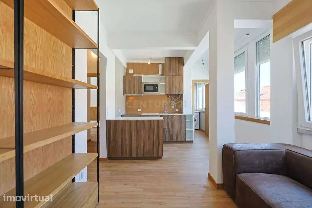 Apartamento T1 remodelado na Trafaria - Grande imagem: 4/19
