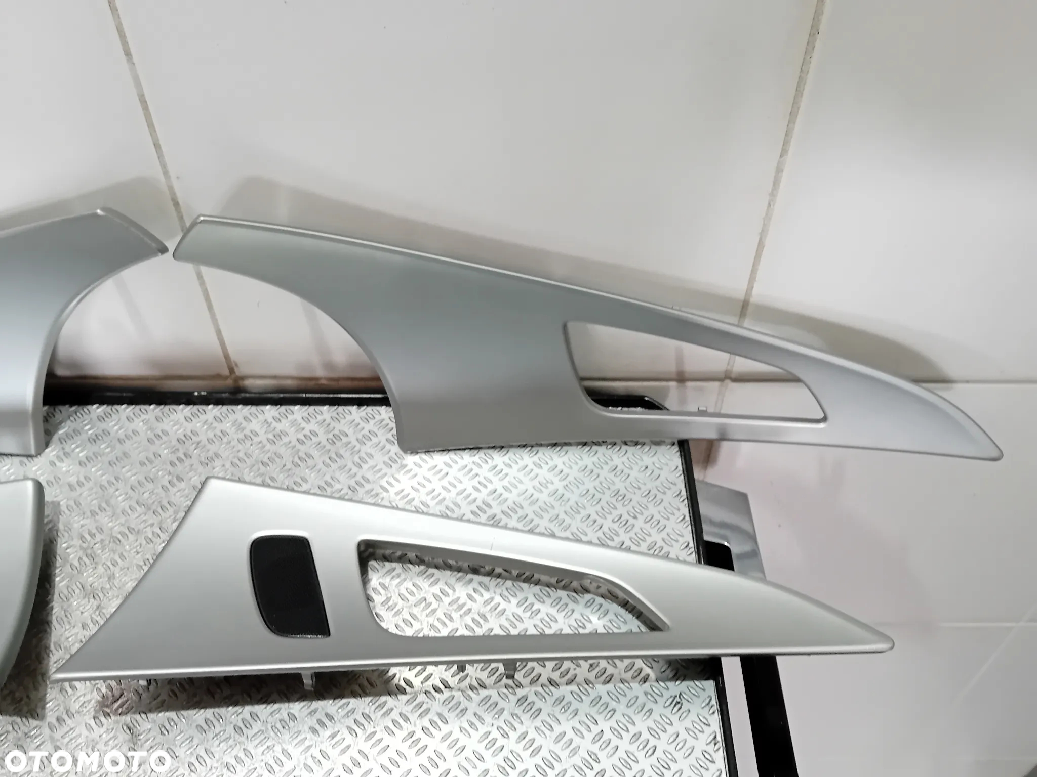dekory wnętrza komplet srebrne Audi A6 C7 2012 - 3