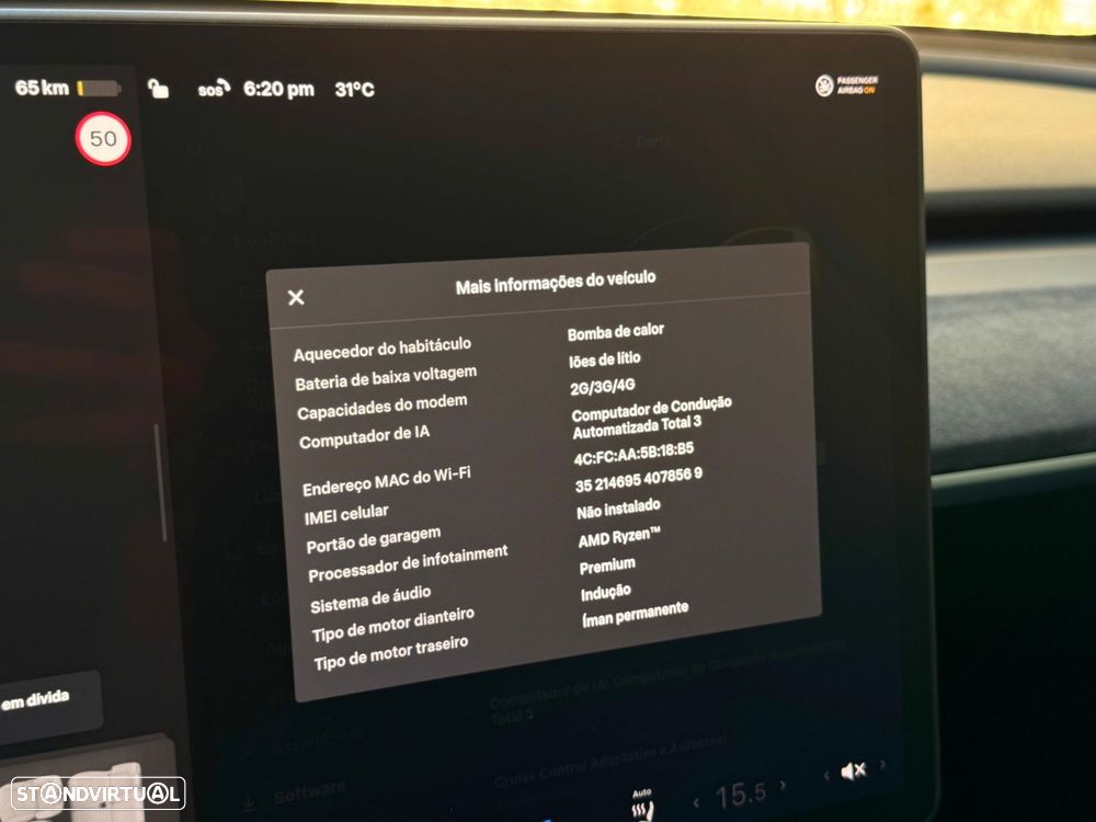 Tesla Model Y Long Range Tração Integral - 50
