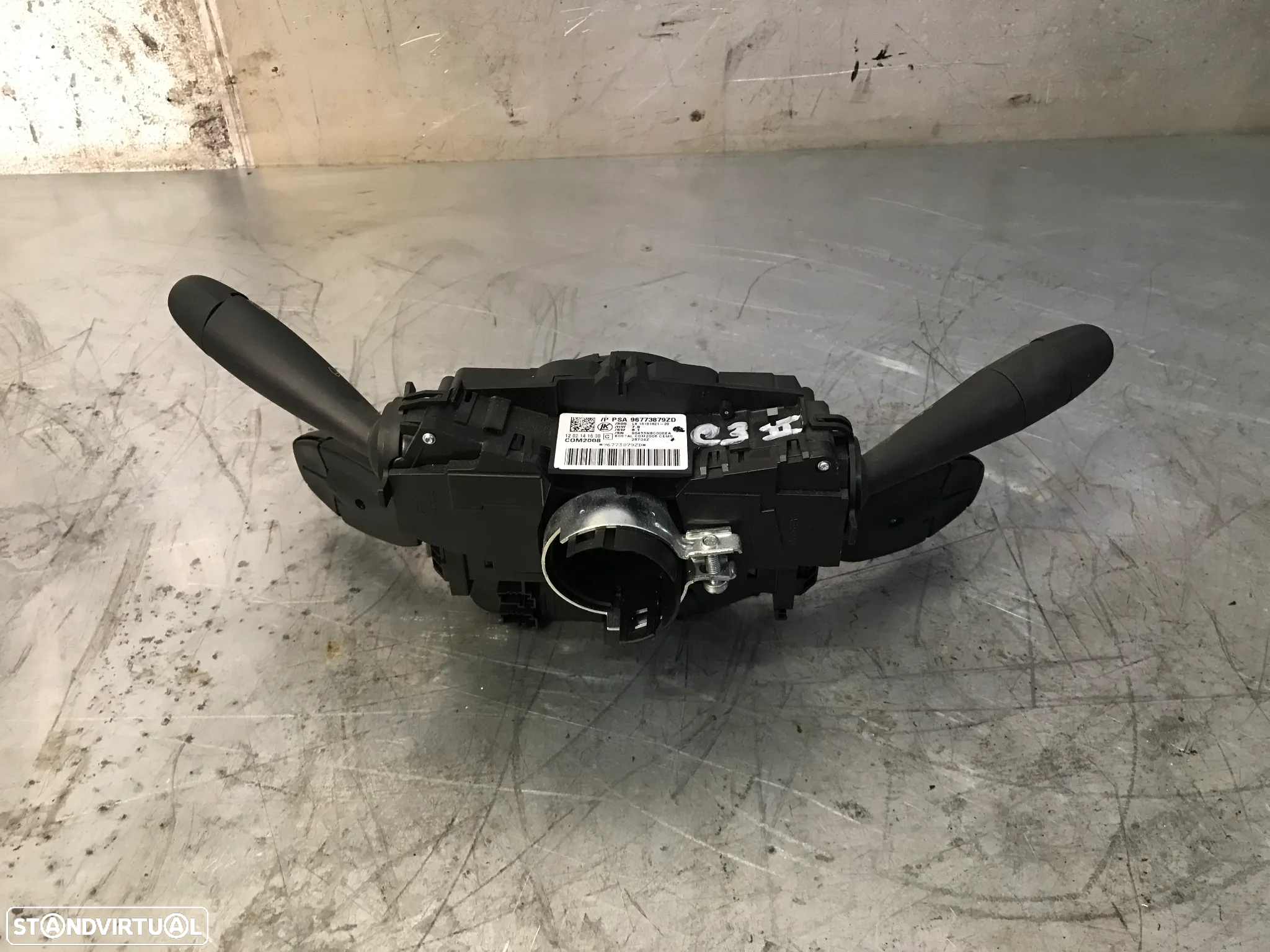 COMUTADOR LUZES / PISCAS / FITA DE AIRBAG CITROEN C3 II COM2008 96773879ZD - 2