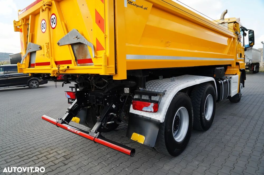 MAN TGS 33.440 / 6X4 / BASCULĂ 3 LATE / 2x REMORCĂ HIDRODOXICĂ / MEILLER KIPPER / MANUALĂ - 21