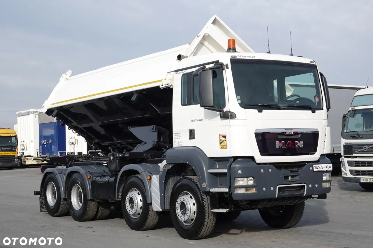 MAN TGS 35.400 / 8x4 / WYWROTKA / HYDROBURTA / BORDMATIK / EURO 5 EEV - 8