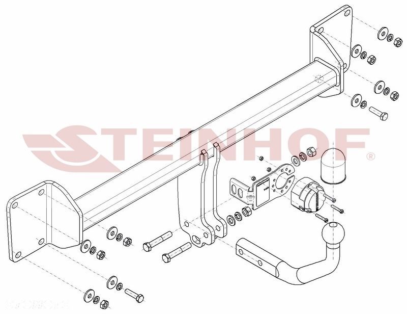 Hak Holowniczy + MODUŁ 7PIN do Volvo V90 II Kombi od 2016 - 2