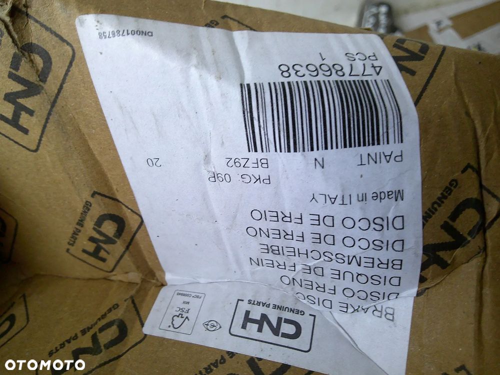 oe tarcza płyta hamulca case puma 47786638  5185968 - 2