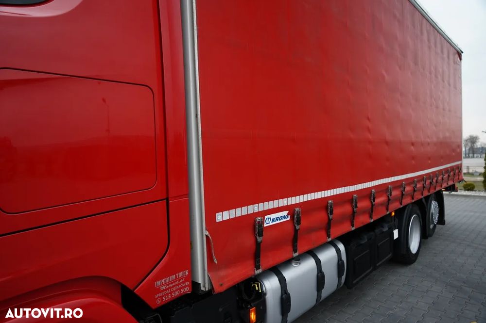 Scania S 460 / CORTINĂ 8.1 M / 60 M3 / SOLO / 6X2 / PUNTE RIDICATĂ / PUNTE DIRECȚIE - 11