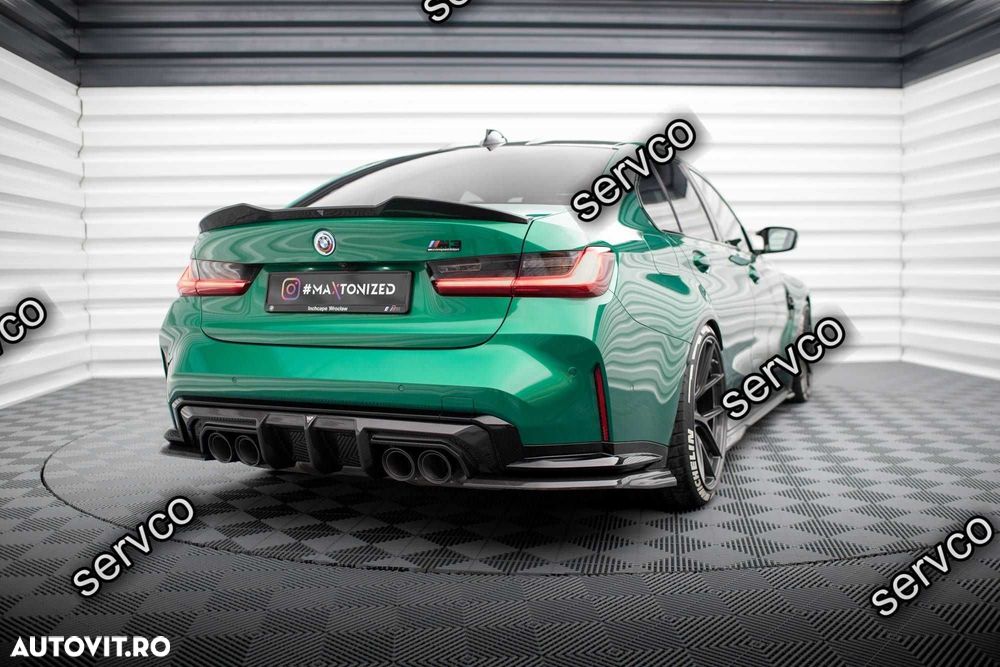 Prelungire splitter bara spate Bmw M3 G80 2021- v6 - Maxton Carbon - 4