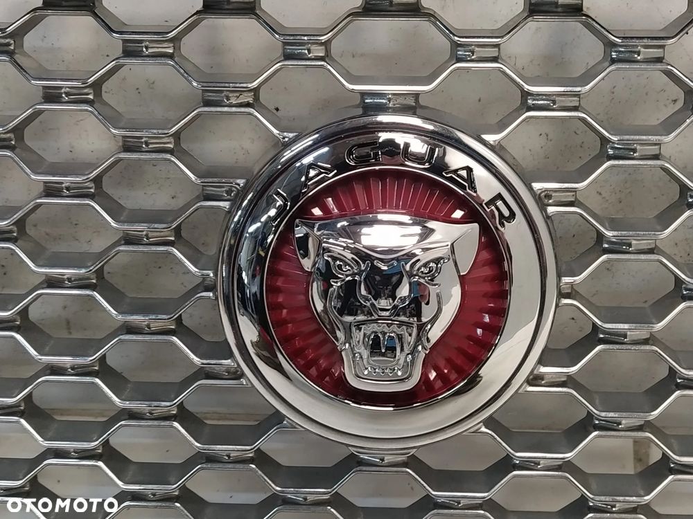 JAGUAR XJ X351 LIFT GRILL ATRAPA CHŁODNICY MASKOWNICA ZNACZEK CZARNY CHROM ORYGINAŁ - 6