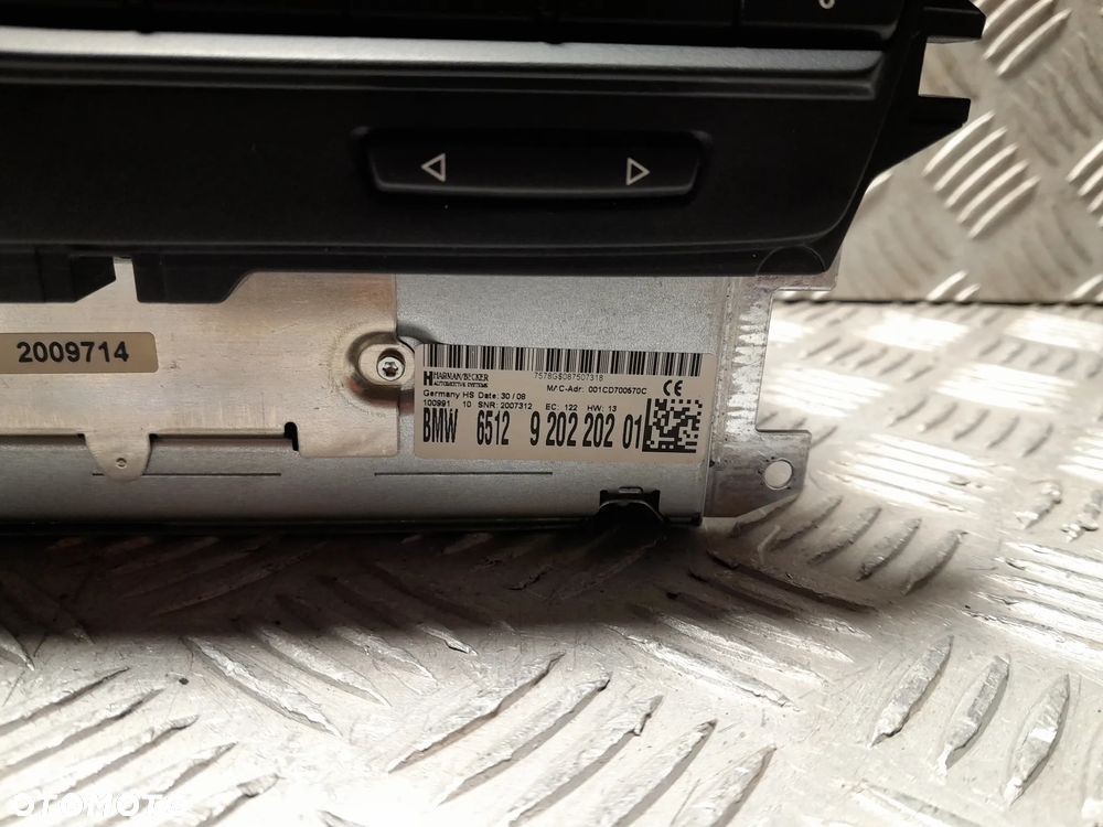 BMW E90 E92 RADIO ODTWARZACZ CD NAVIGACJA 9202202 6512920220201 - 5