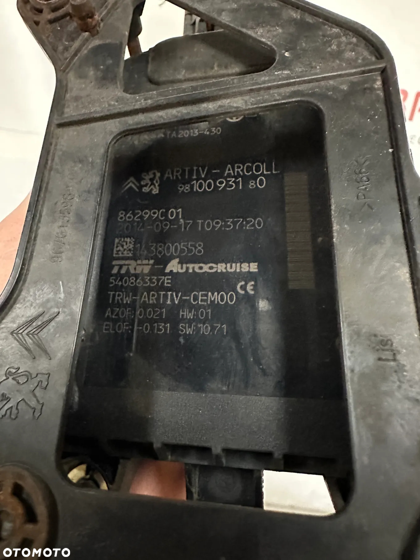 RADAR DISTRONIC CITROEN C4 PICASSO II 13-  9810093180 - 3