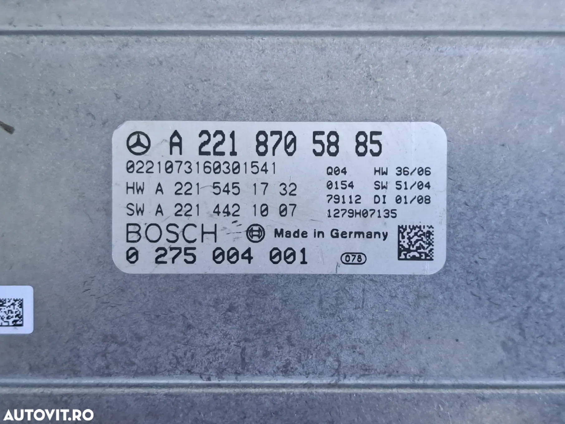Unitate ECU SAM Modul Night Vision original Mercedes S-class W221 2005-2013 CL W216 - 2