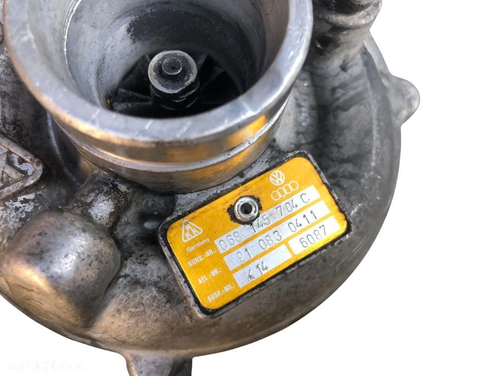 5025. Turbosprężarka Turbina Turbo K14 Vw Jetta Golf II 068145704C 1.6 TD 80 KM 068145704C - Gwarancja Wysyłka - 9