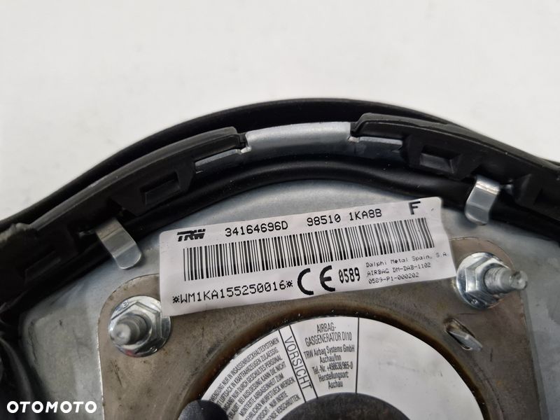 NISSAN JUKE F15 I 1 PODUSZKA POWIETRZNA AIRBAG KIEROWCY KIEROWNICY 985101KA8B - 6