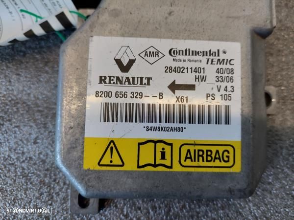 Centralina / Modulo Airbags Renault Kangoo / Grand Kangoo (Kw0/1_) - 3