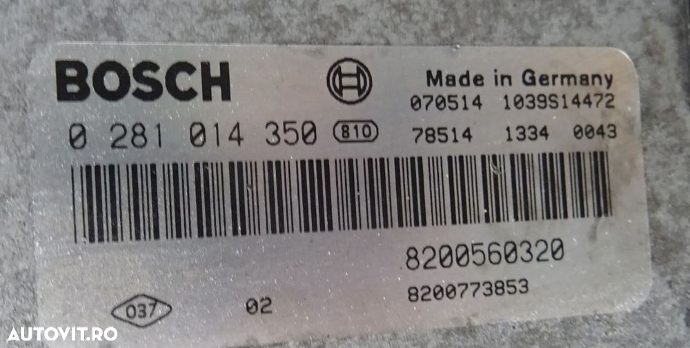 Calculator motor Renault Trafic 2.0 DCI M9R din 2006 - 2