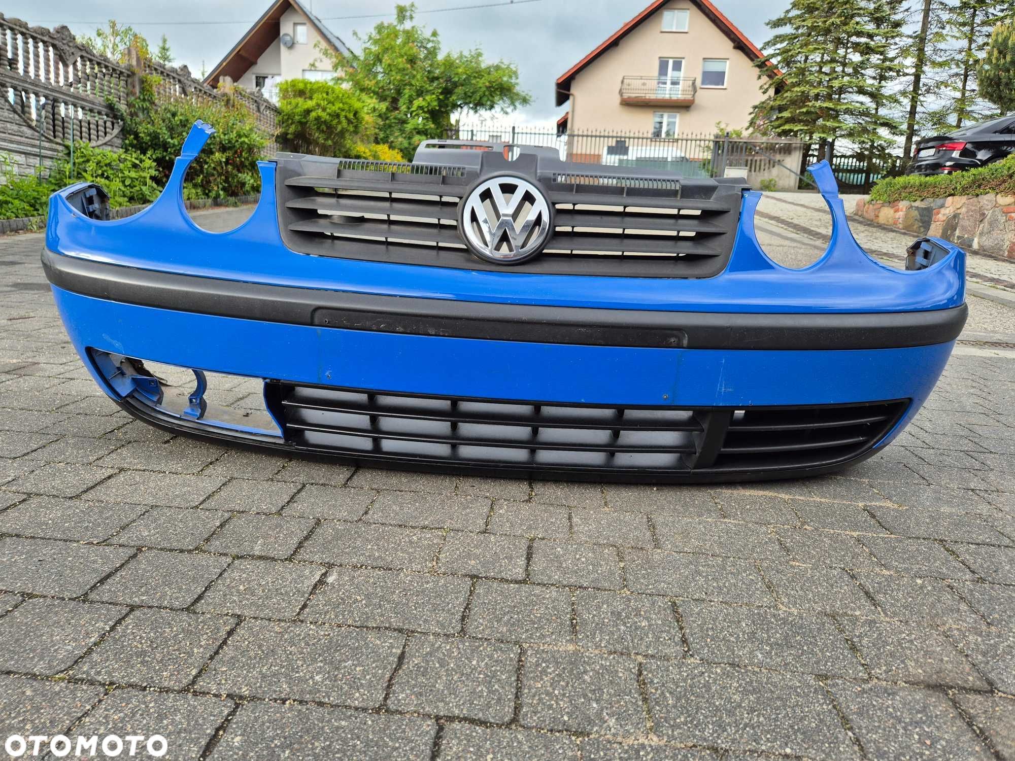 vw polo 9n oko okular zderzak przód przedni grill niebieski komplet - 1