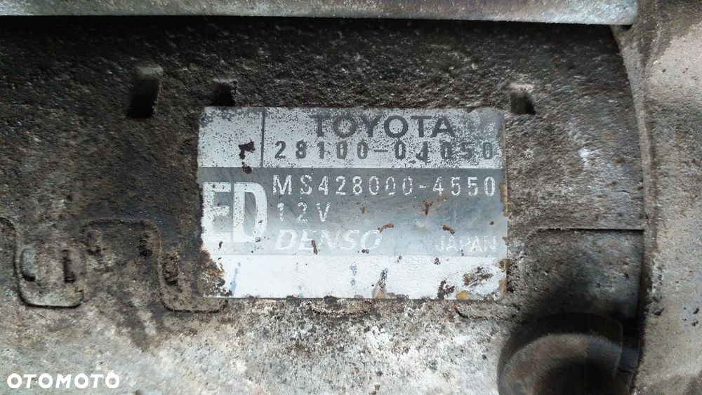 Rozrusznik Toyota Yaris II 1.3 VVTi 28100-0J050 - 4