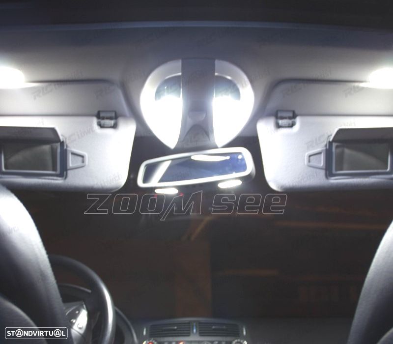 KIT COMPLETO 11 LAMPADAS LED INTERIOR MERCEDES CLASE C W202 C220 C230 C280 C36 AMG 93-99 - 6