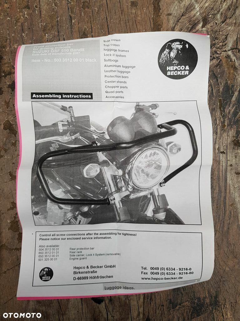 Gmol Hepco Becker nauka jazdy Suzuki Bandit GSF 650 N - 13