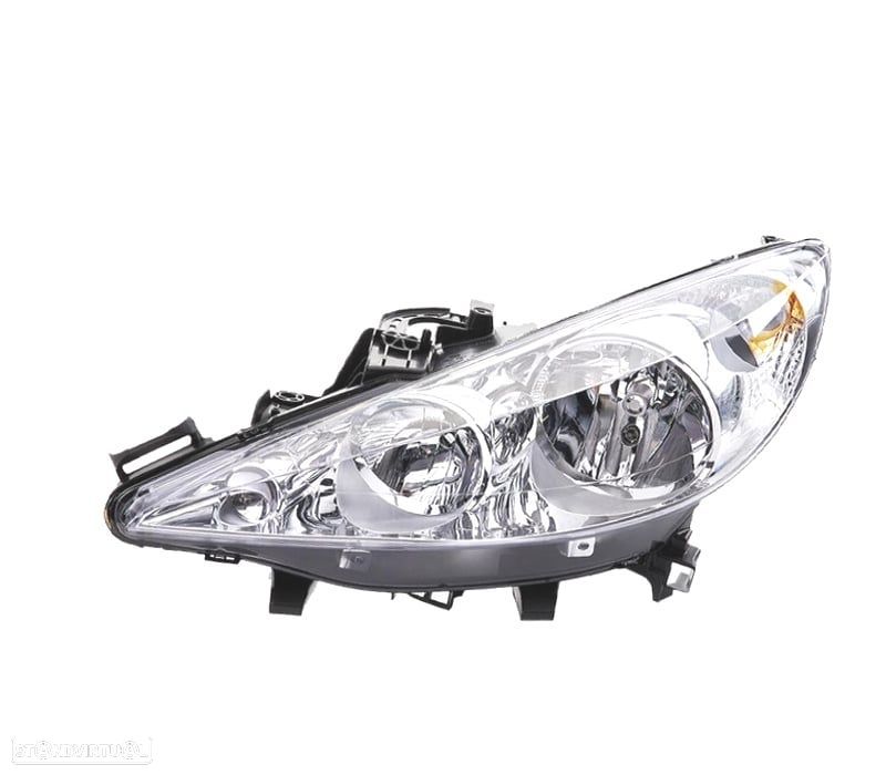 FAROL ESQ COM LENTE PEUGEOT 207 06- - 1