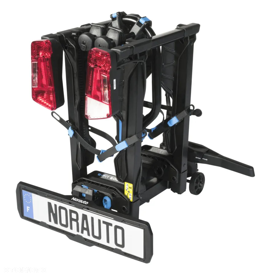 Bagażnik rowerowy na hak holowniczy NORAUTO E-FIT 200-2 na 2 rowery kompatybilny z rowerem elektrycznym - 9