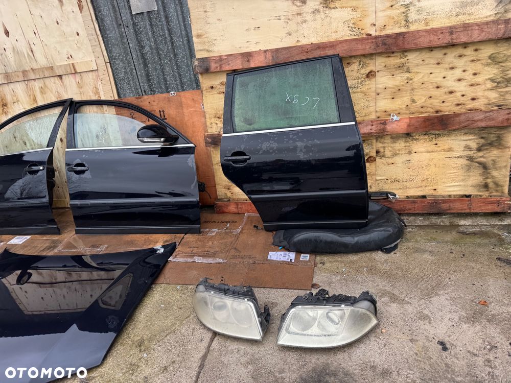 Vw Volkswagen Passat b5 FL po lifcie LC9X 2.0 diesel pas przedni belka przednia przód intercooler lampy przednie przód drzwi prawe lewe przednie tylnie tył klapa bagażnika maska - 5