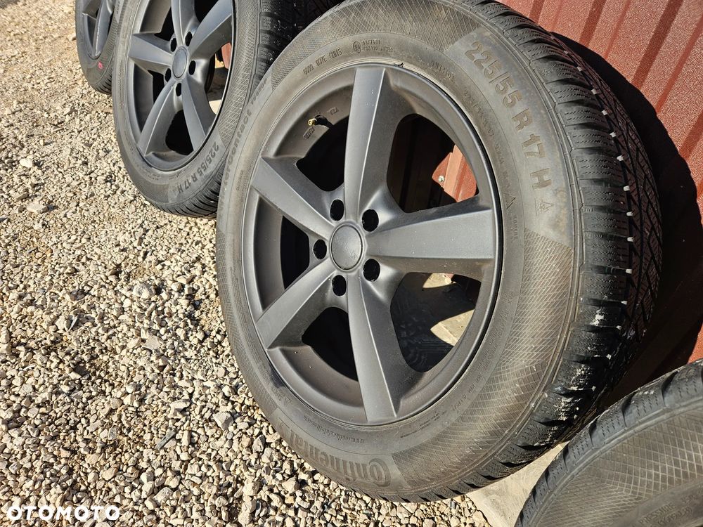 FELGI ALUMINIOWE FELGA KOŁA OPONY 17  7 J  ET 40 5X112 225 55 17 CONTINENTAL WINTER CONTACT TS850P SKODA VOLKSWAGEN - 3