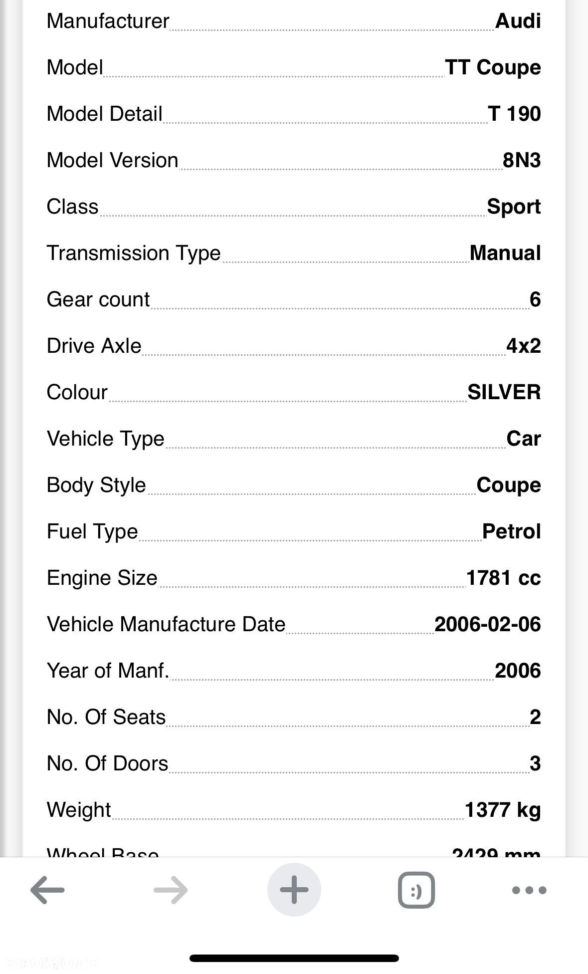 SILNIK KOMPLET Audi TT 1.8 T TURBO 190KM  BVR - 12