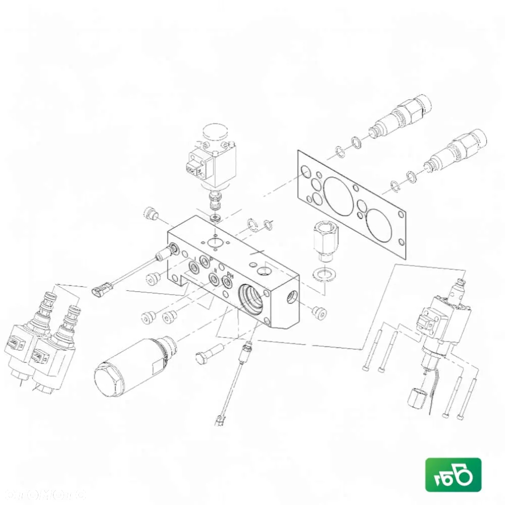 Blok zaworów 3019539 G718100600011 Fendt 714 Vario - 4