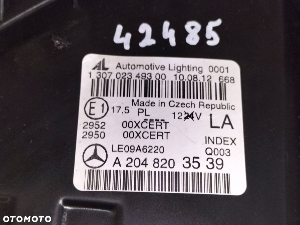 lampa przednia reflektor lewa mercedes c klasa w204 lift 11-14 xenon - 9
