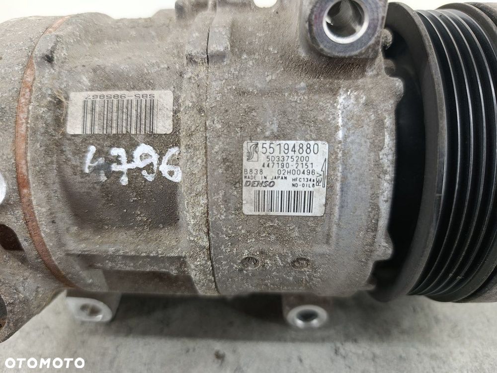 SPRĘŻARKA KLIMATYZACJI FIAT GRANDE PUNTO 5D3375200 447190-2151 DENSO 1.4 8V - 3