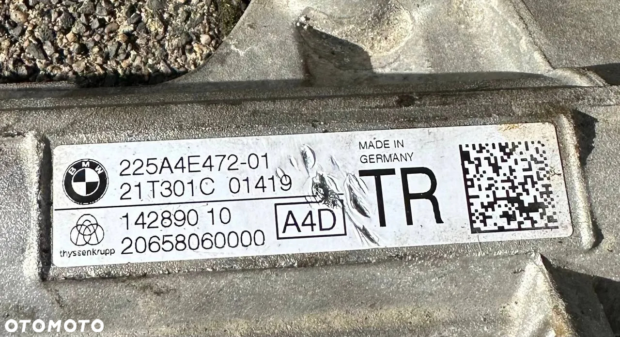 MAGLOWNICA PRZEKŁADNIA BMW 3 G20 G21 330d 330e M340i RWD 3210 5A4E472 TR - 2