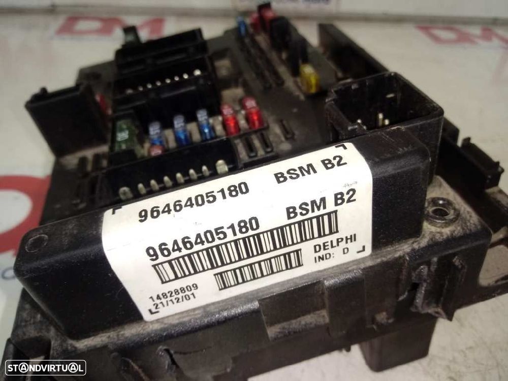 CAIXA RELÉS / FUSÍVEIS PEUGEOT 307 2002 -9646405180 - 1