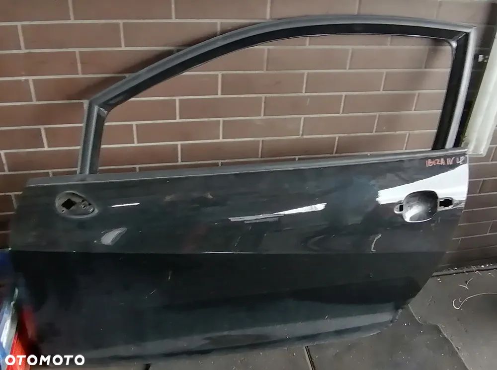 SEAT IBIZA IV 6J 15r 3D DRZWI LEWY PRZÓD LY9T GOŁE - 1