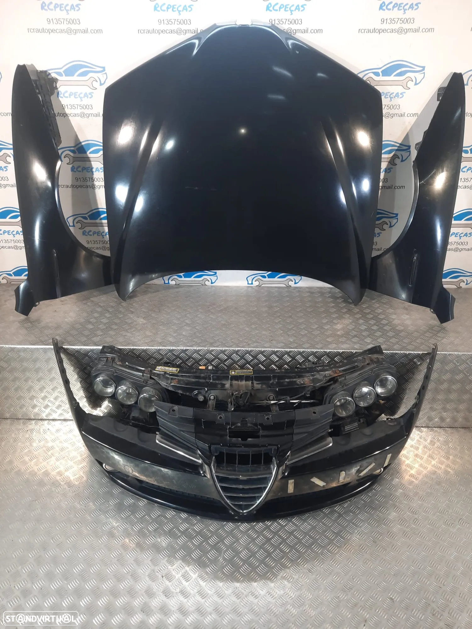 .FRENTE COMPLETA ALFA ROMEO 159 TI BRERA SPIDER 939 CAPOT PARACHOQUES GUARDA-LAMAS OTICAS XENON RADIADOR VENTILADOR FRENTE FIBRA REFORÇO - 13