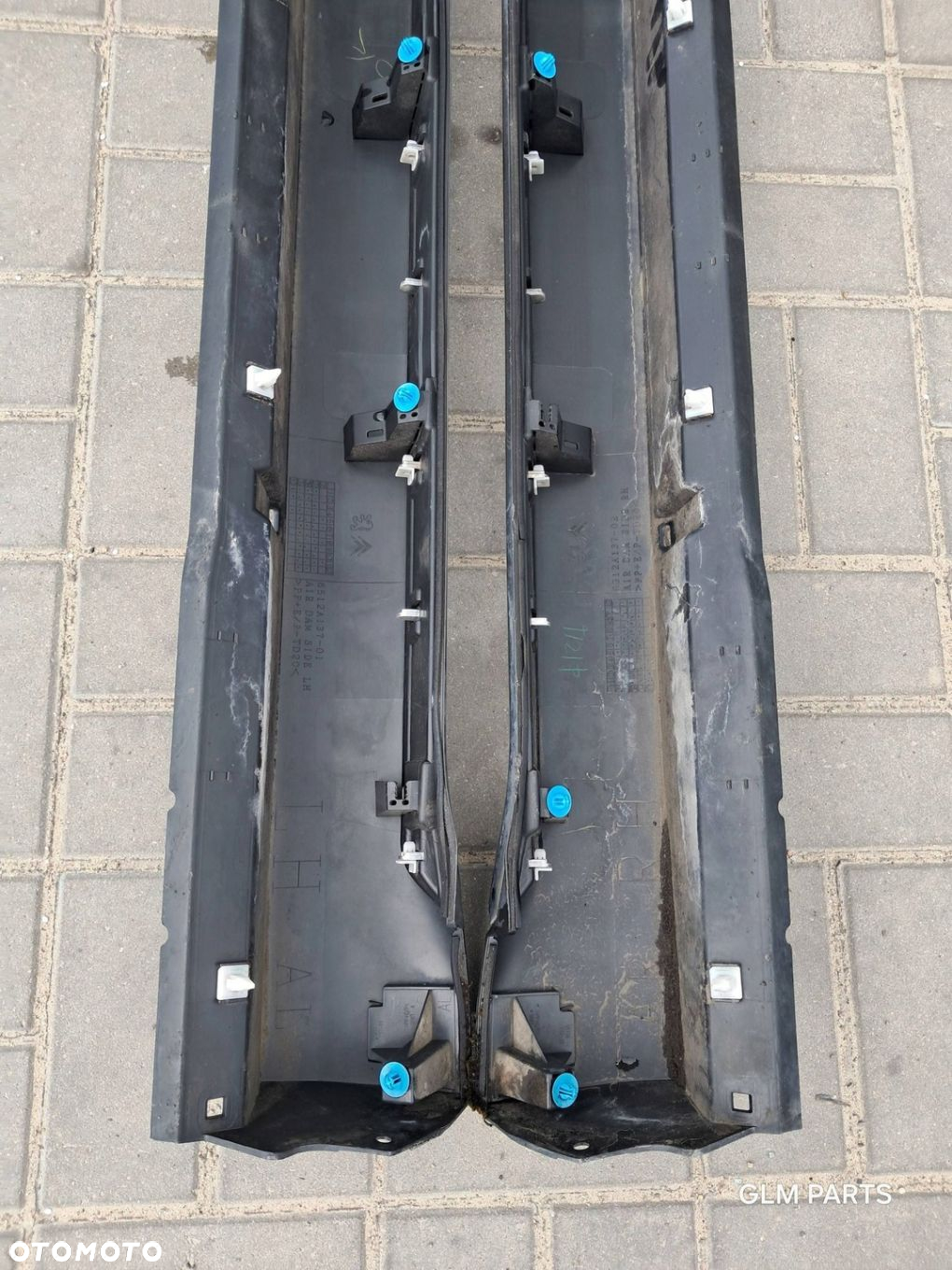 Peugeot 4007 Citroen C-Crosser LEWA  PRAWA listwa progowa chrom - 13